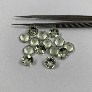 AAA Haute Qualité Belle Améthyste Verte Naturelle 10mm/Prasiolite Ronde Brillante Pierre Précieuse Lâche Du Fabricant - Product Image 4