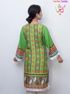 Kacha Tanka Kurti de Lino Bordado para Mujer, Estilo Invierno para Adultos - Estilo India y Pakistán, Disponible - Product Image 3