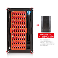 Kit de réparation d'électronique, outil domestique de réparation d'électronique de téléphones portables, jeu de tournevis de précision, outil de réparation d'électronique magnétique 76 en 1