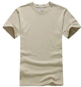 批发超大号男士t恤夏季环保新设计男士t恤纯棉定制t恤素色空白