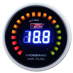 52Mm Hitam Wajah Listrik Digital Afr Digital Wideband Gauge untuk Mobil Auto Mobil