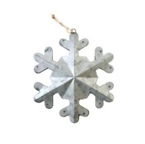 Adornos navideños de aluminio colgantes de estilo de cinco puntas para árbol de Navidad, excelente acabado - Product Image 3