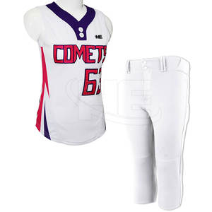 Ensemble de boule Softball avec impression par Sublimation, uniforme de Baseball pour femmes, vente en gros, - Product Image 5