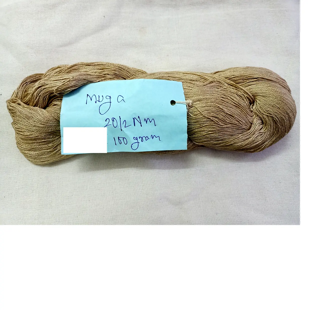糸および繊維店に適した20/2 NMのムガシルク糸、天然ゴールデンムガシルク、