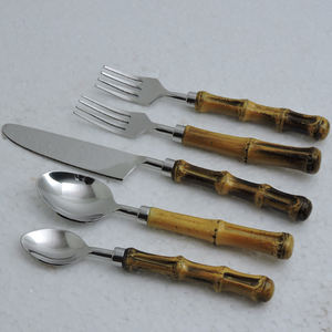 Meilleur sponsor Ensemble de couverts Vente à chaud en acier inoxydable/Agate et poignée en résine Ensemble de couverts en acier inoxydable - Product Image 4