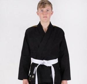 Traje de Karate negro de tela de algodón profesional Unisex Karate Gi con diseño personalizado para adultos en conjuntos de Judo y MMA - Product Image 6