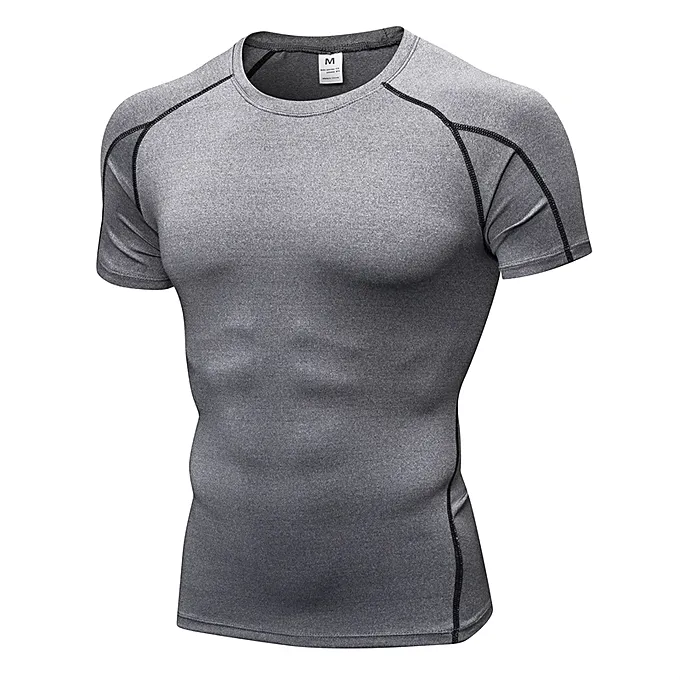 Camiseta ajustada personalizada para hombre, ropa de entrenamiento muscular para culturismo, ropa de gimnasio Lisa para Fitness