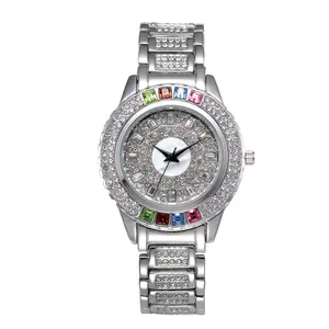 Gevşek CVD taş altın izle kadınlar için yüksek kalite Montre Colliers özel elmas Watch 38.5mm