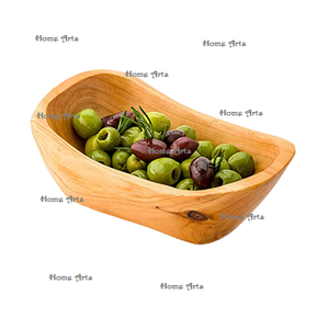 Tazón de postre de madera de diseño atractivo, tazón para servir frutas de forma y tamaño personalizados para proveedor mayorista - Product Image 1