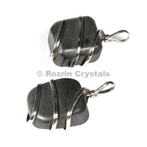 Rozrin Crystals Natural Stone Oval Charms 925 Silver Bail Classic Style Unisex Everyday Wear <b>Emerald</b> Cut Twisted <b>Pendant</b> - Product Image 5