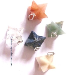 Meilleur vendeur de pendentifs étoiles Merkaba en pierres précieuses : Pendentifs étoiles Merkaba en pierres précieuses à vendre - Product Image 1