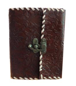 Wholesale Flower Designer <b>Diary</b> Handmade vintage side <b>Lock</b> Closure leather notebook - Product Image 1