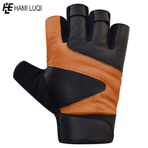 ถุงมือยกเวทสำหรับยิม,ถุงมือครึ่งนิ้วพร้อมที่ประคองข้อมือ - Product Image 2