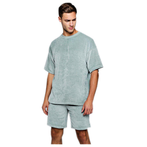 ขายส่งที่กำหนดเองผู้ชายฤดูใบไม้ผลิฤดูร้อนกำมะหยี่ชุดสั้น - Product Image 1