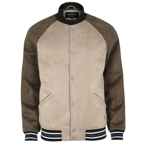 GANTS City Veste universitaire unisexe en laine et coton pour homme avec col montant Coupe confortable Veste universitaire Letterman Vintage pour homme - Product Image 1