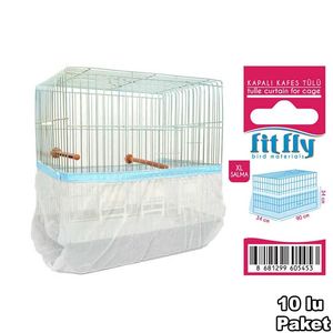 Fit Fly <b>White</b> Windproof <b>Cage</b> Tulle <b>Bird</b> <b>Cage</b> Accessories 70x30x30cm All Seasons Large 10 Pcs - Product Image 4