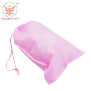 Cute Drawstring Non-Woven Shopping <b>Bag</b> with Ultrasonic Heat Press Custom Pattern Price <b>for</b> <b>Christmas</b> and New Year <b>Gifts</b> - Product Image 1