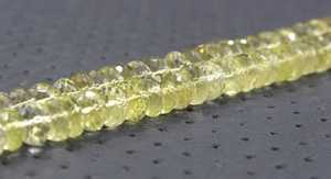 Cuentas de Rondelle facetadas de cuarzo limón Natural de hebra larga de 13 "para hacer joyería, pulsera, collar, pendiente, venta al por mayor - Product Image 3