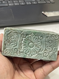 100% Birman naturel Jadéite Antique Sculpté Mobile/Support de stylo - Product Image 5