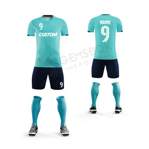 ชุดเสื้อเจอร์ซีย์ฟุตบอลสำหรับผู้ชายเสื้อฟุตบอลแบบสั่งทำแห้งเร็วพร้อมโลโก้ระเหิด - Product Image 1