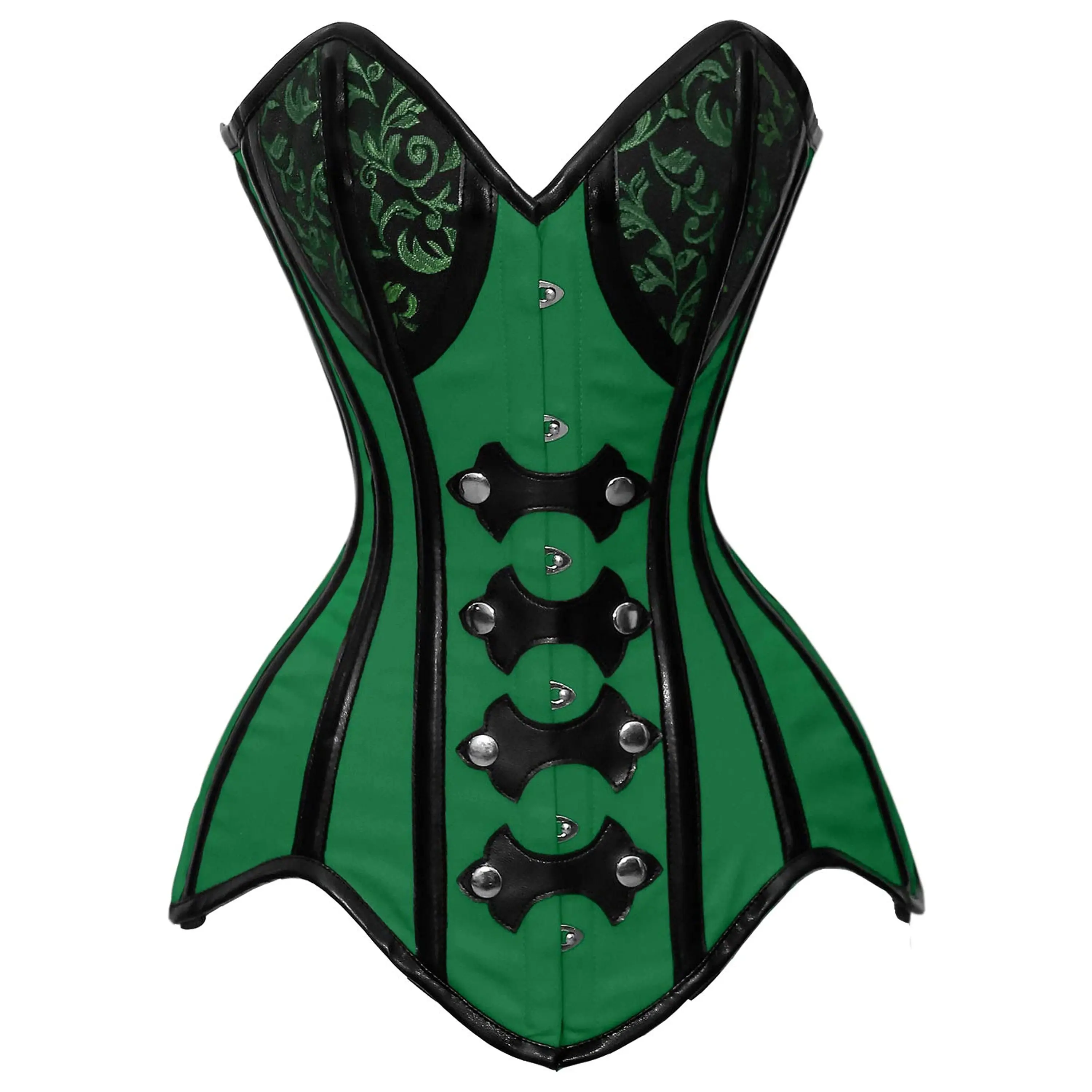 Wholesale Corsets Custom Fashion Lace Body Shapers Black And Green Women corset