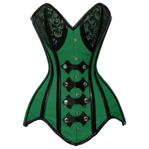 Corsetti all'ingrosso moda personalizzata pizzo Body Shapers corsetto donna nero e verde