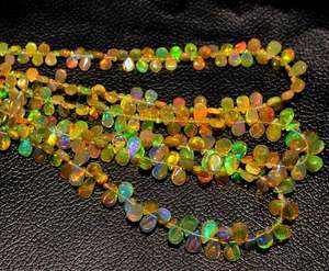 ลูกปัดหินรูปลูกแพร์ไฟโอปอลโอปอลจากเอธิโอเปียอัญมณีหลวมธรรมชาติคุณภาพสูงสำหรับทำเครื่องประดับขายส่งราคา - Product Image 2