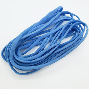 Earloop elástico de poliéster, venta directa de fábrica, 4mm a 5mm de ancho, plano, suave, cómoda de llevar, muestra gratis - Product Image 1