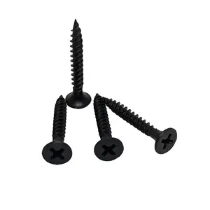 Screw Drywall Gypsum Board Weight Plastic Screw Steel and Wood DIN Manufacture Collated Black Screws for Metal Black Black Scrue