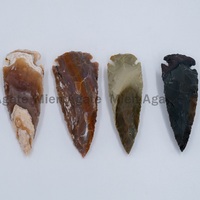 Pendentif en Agate Indienne Naturelle Faite à la Main de Qualité Supérieure, Pointe de Flèche Sculptée, Matériau Gemme, Article de Collection, Vente en Gros