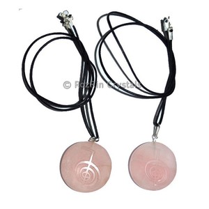 Colgante de Reiki de cuarzo rosa, colgante de Reiki, mejor oferta - Product Image 1