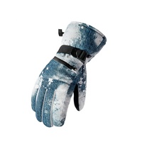 Gants de ski et snowboard hiver 2022 imperméables en cuir de haute qualité, isolés, à doigts séparés/intégraux, impression personnalisée, directement de l'usine