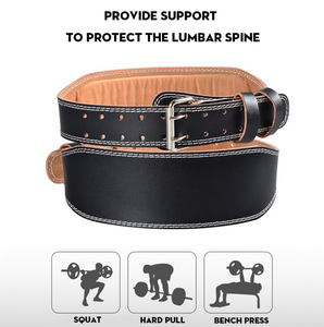 GAF เข็มขัดยกเอวหลังหนังปรับระดับได้สำหรับออกกำลังกายยกน้ำหนักในยิม - Product Image 3