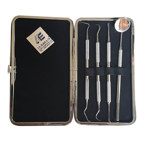 ODM OEM 2026 Set 4 PRO Kit de Sondas Dentales de Acero Inoxidable, Herramientas Manuales de Limpieza e Higiene Bucal - Product Image 1