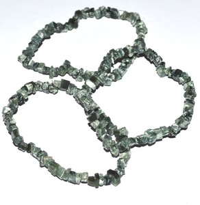 Best Value of Green Salenite Chips <b>Bracelets</b> : Green Salenite Chips <b>Bracelets</b> for Sale - Product Image 1