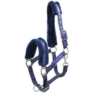 Licol pour cheval fabriqué par un fabricant indien, couleur violette personnalisée luxueuse, double réglage, Hb Glamour Nylon, selle australienne - Product Image 1