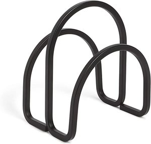 Servilletero de metal con revestimiento dorado en diseño moderno con acero inoxidable Ideal para almacenamiento de utensilios de cocina y pañuelos - Product Image 3