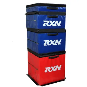 RXN PLYOBOX 소프트 plyobox 체육관 장비 상자 4 세트 15cm, 30cm, 45cm, 60cm plyobox의 제조
