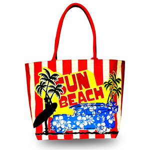 Nouveau sac de plage en jute imprimé de fleurs d'été élégant et écologique pour les achats d'été - Product Image 4