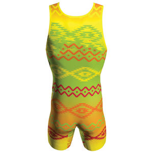 Combinaisons de musculation unisexes de haute qualité, personnalisées, professionnelles, avec logo par transfert par sublimation, uniformes de lutte, extensibles - Product Image 3