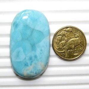 Larimar อัญมณีทรงวงรีธรรมดาสำหรับนอนที่สวยงามอัญมณีหลวมราคาต่อกรัมธรรมชาติ - Product Image 2