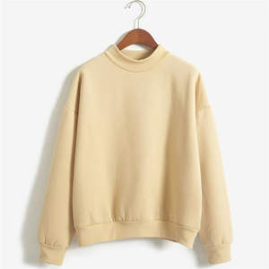 Venta al por mayor de encargo del logotipo de las mujeres sudadera OEM sudadera de invierno Casual mujeres sudadera de algodón Drop hombro sudaderas con capucha para mujer - Product Image 6