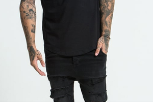 100% coton tricoté hommes vêtements de travail à manches courtes t-shirt chemise pour l'été dans le fond rond - Product Image 4