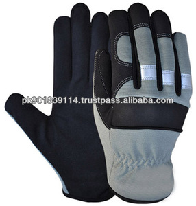 Barco <b>Leather</b> Ind Mechanic Work Gloves-Waterproof Anti-Slip Fireproof Touchscreen Enabled % Polyester Fabric - Product Image 5