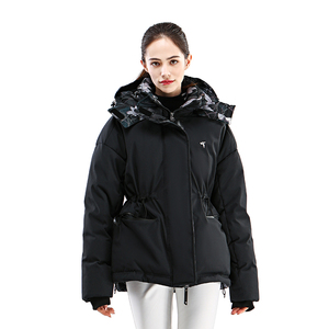 Gran oferta de chaqueta acolchada con capucha de invierno Unisex de alta calidad OEM ODM impermeable ecológico 100% poliéster cuello alto cálido - Product Image 6