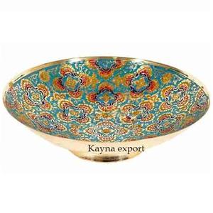 Cuenco decorativo grabado en metal artesanal Cuenco de latón de calidad premium para dulces y dátiles a precios reducidos - Product Image 1