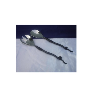 Vantage Hot S.Steel Set de serveurs pour la maison Ustensiles de cuisine Vaisselle Serveur de salade Cuillère Couleur argent Design moderne Cuillères en métal Serveur - Product Image 2