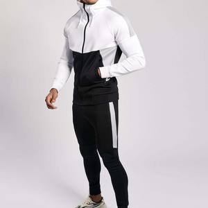 Survêtements de sport d'été coupe régulière pour hommes de conception OEM Vêtements d'entraînement en coton/polyester écologiques de haute qualité Respirant Solide - Product Image 2
