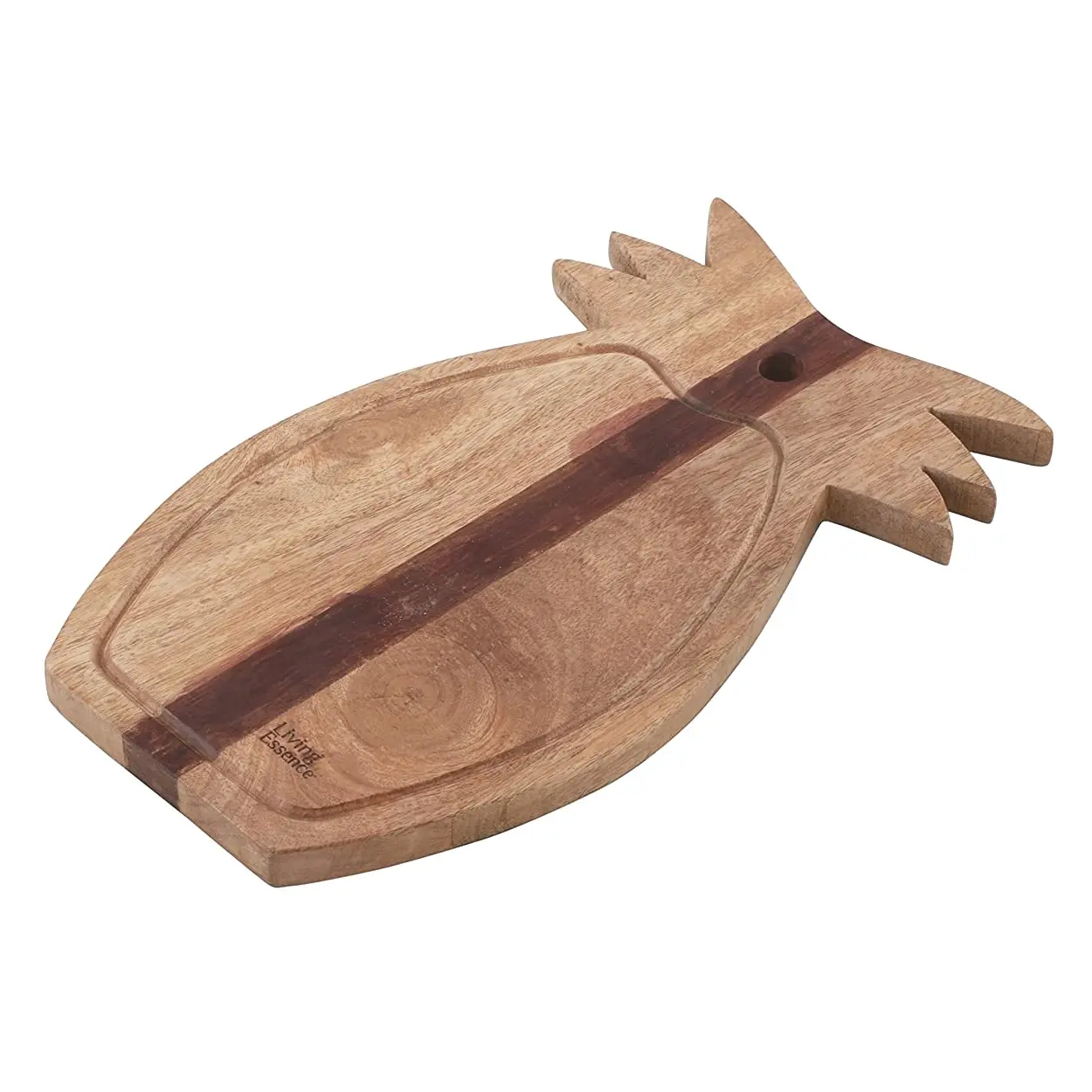 बबूल की लकड़ी का पनीर सर्विंग बोर्ड चॉपिंग बोर्ड दैनिक प्रयुक्त रसोई सहायक उपकरण पाइन एप्पल आकार फल पिज्जा कटिंग बोर्ड