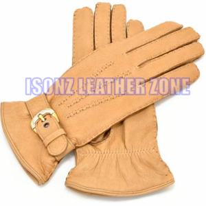 Gants en cuir de mouton et de daim pour hommes et femmes, faits à la main, noirs et marron, compatibles écran tactile, thermiques et respirants, quatre saisons - Product Image 4